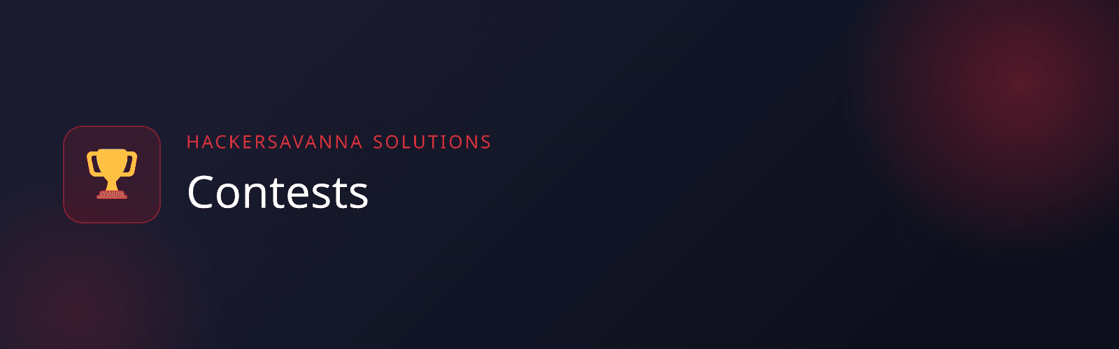 Contests banner